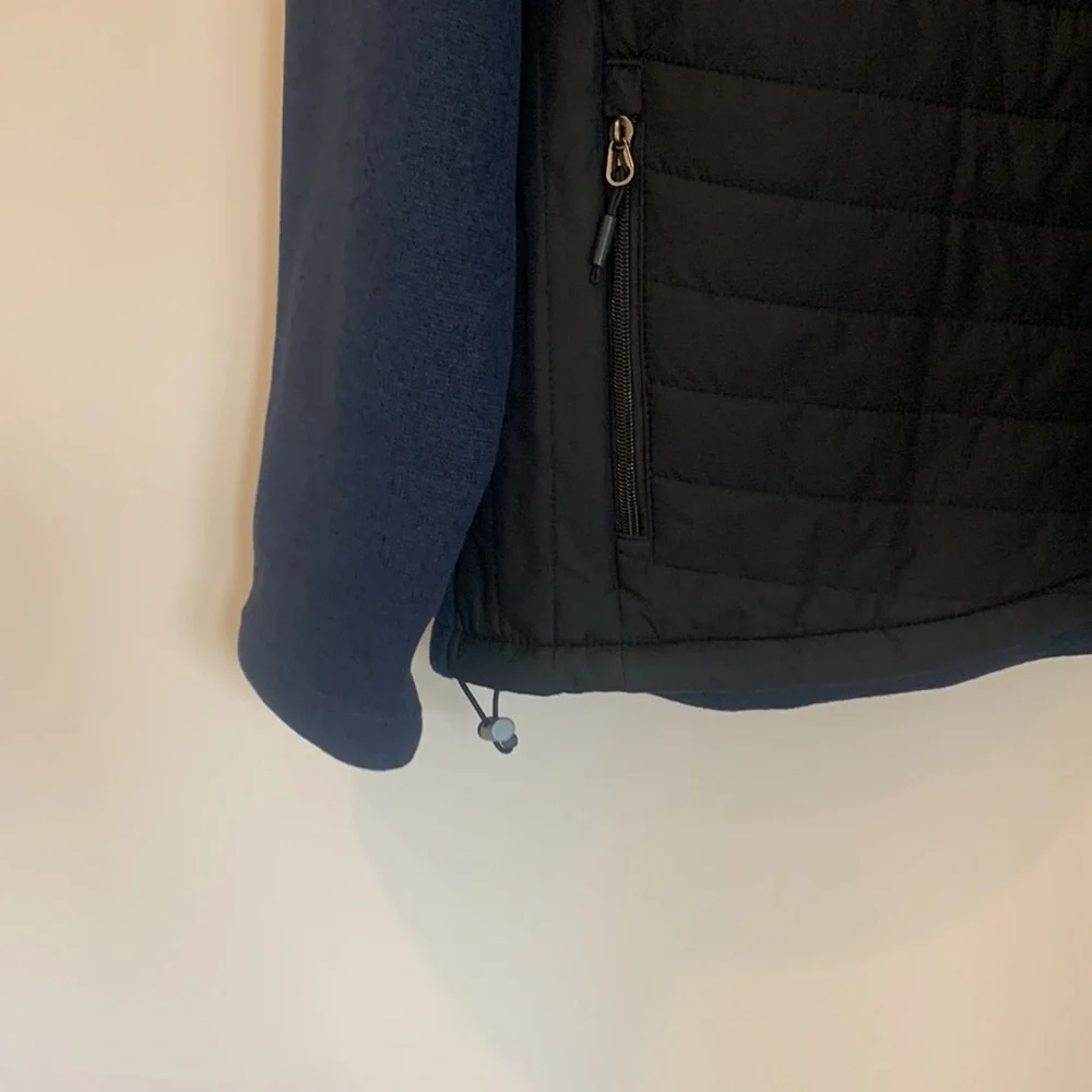 PGA‎ Tour Men’s 2XL Jacket Blue and Black Quilted and Fleece
